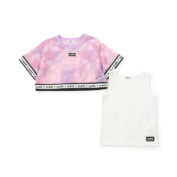 メッシュ半袖Tシャツ&タンクトップセット - Image 10