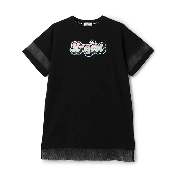 グラフィティロゴメッシュ切替Tワンピース - Image 6