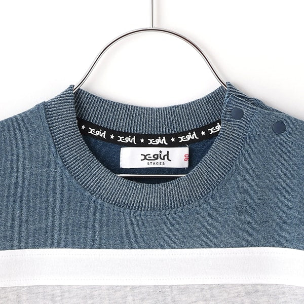 配色切替ロゴアップリケ半袖Tシャツ - Image 4