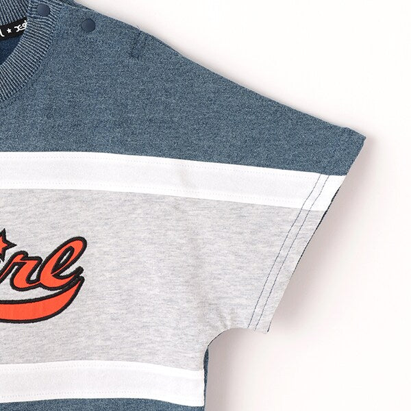 配色切替ロゴアップリケ半袖Tシャツ - Image 5