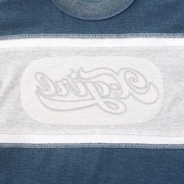 配色切替ロゴアップリケ半袖Tシャツ - Image 7