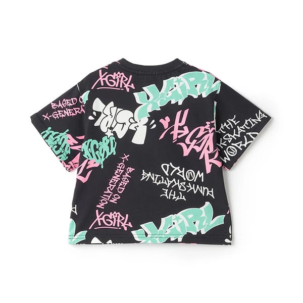 グラフィティ総柄半袖Tシャツ - Image 3