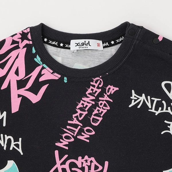 グラフィティ総柄半袖Tシャツ - Image 4