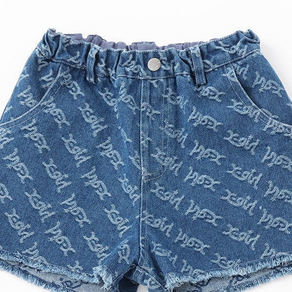 ロゴジャガードデニムショートパンツ - Image 4