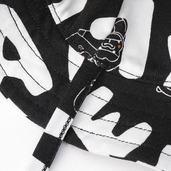 総柄ファニーゴリラベビーハット - Image 5