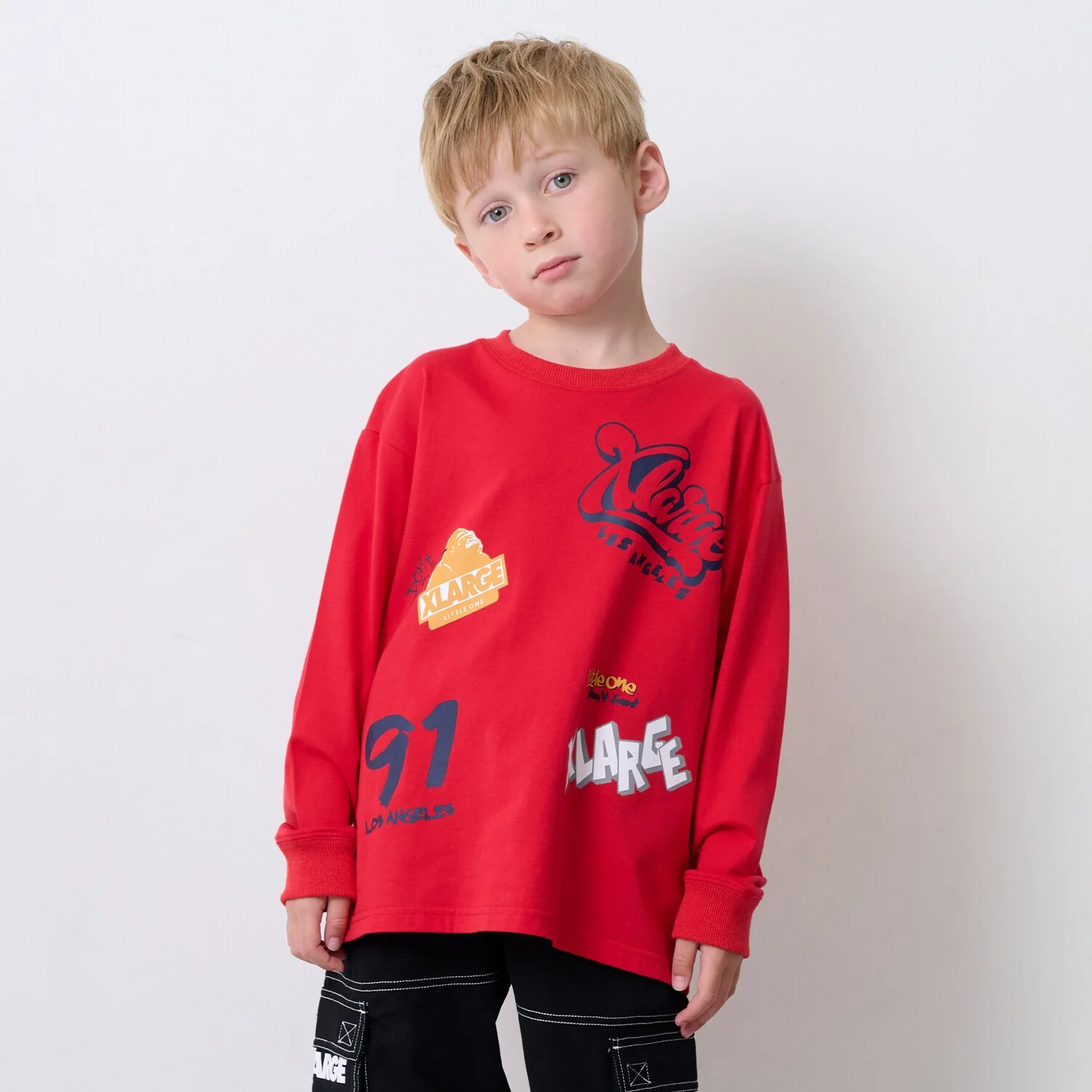 総柄グラフィティ長袖Tシャツ - Image 3