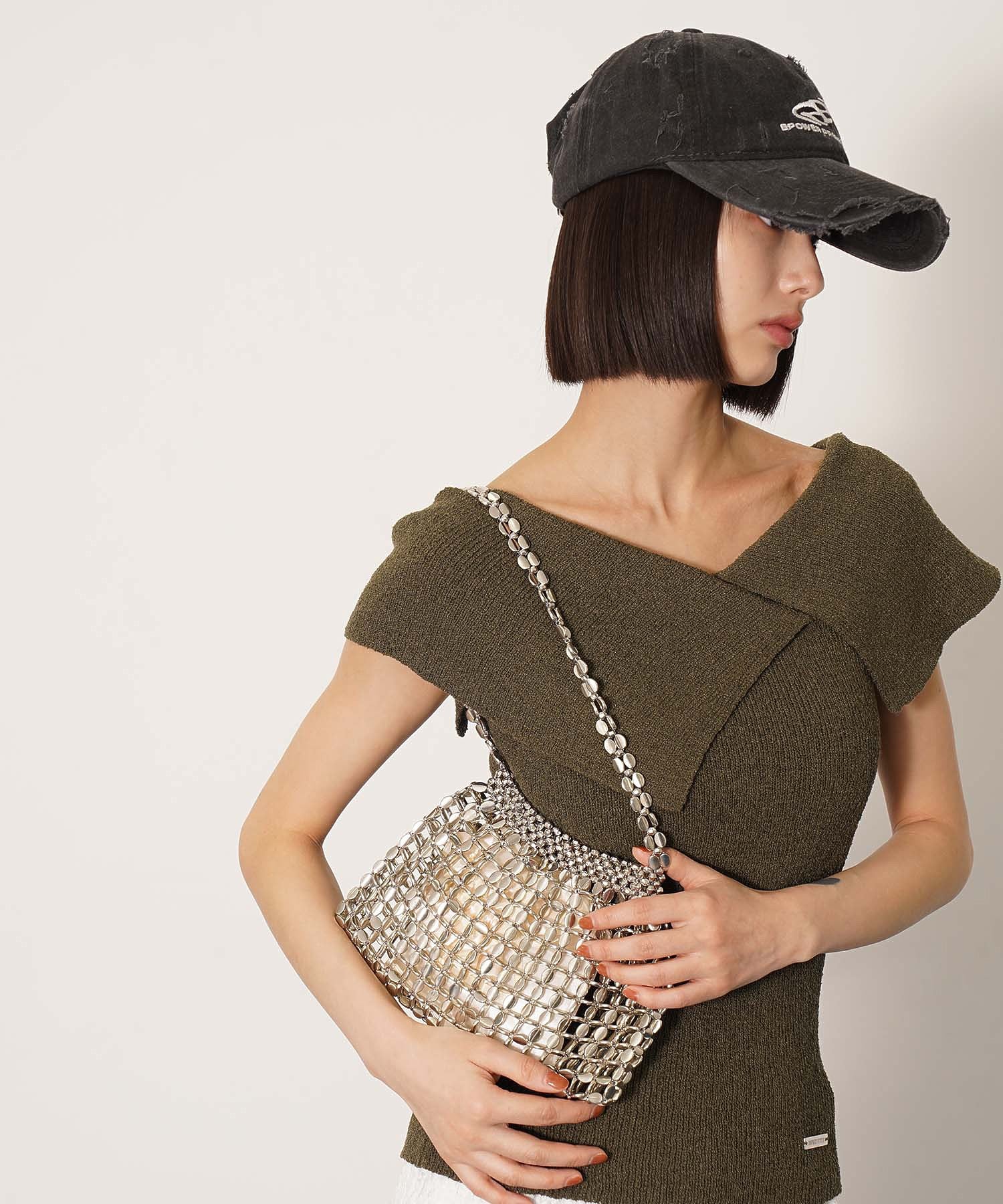 メタルビーズハンドバッグ - Image 3