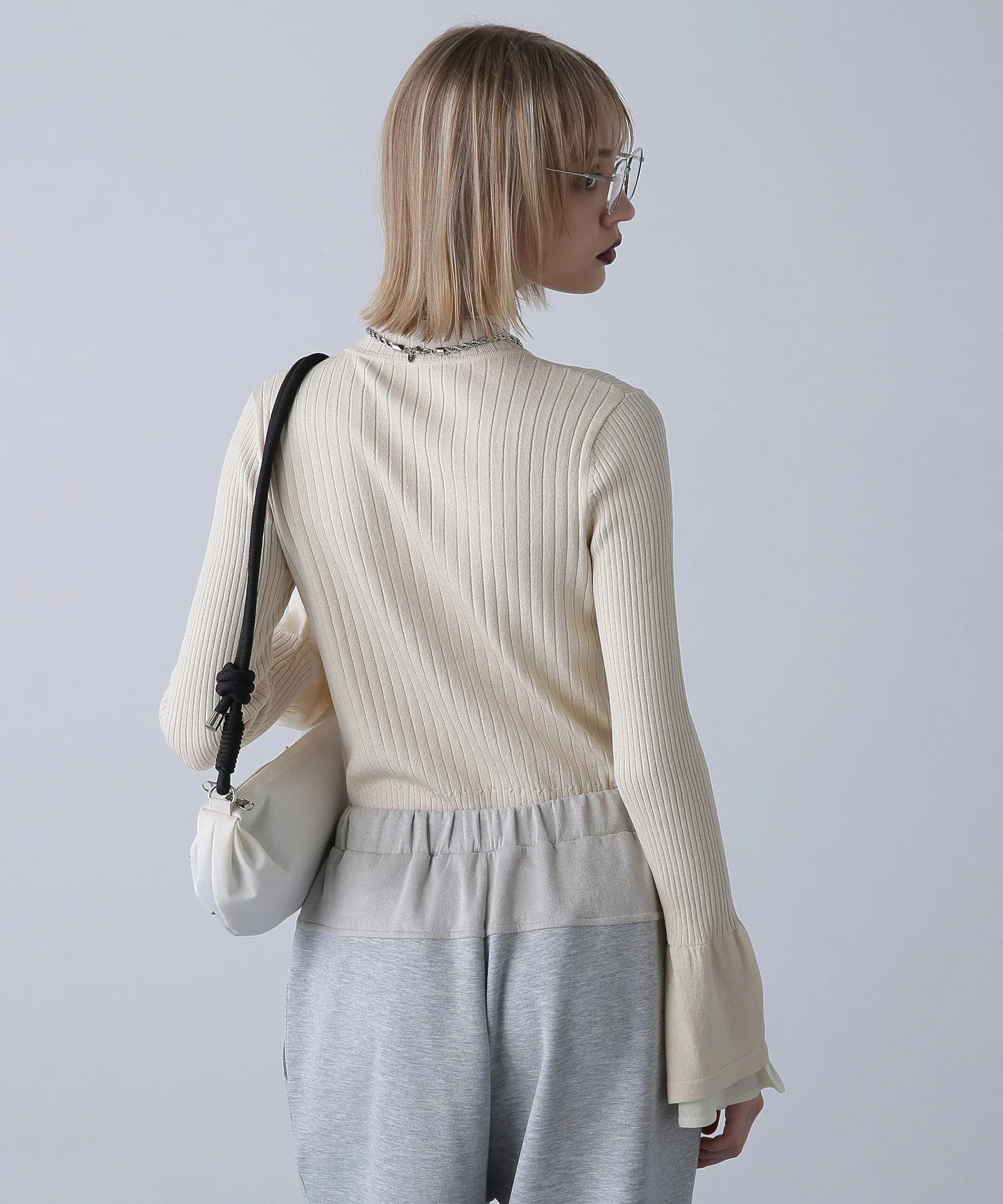 フレアスリーブリブニット - Image 18