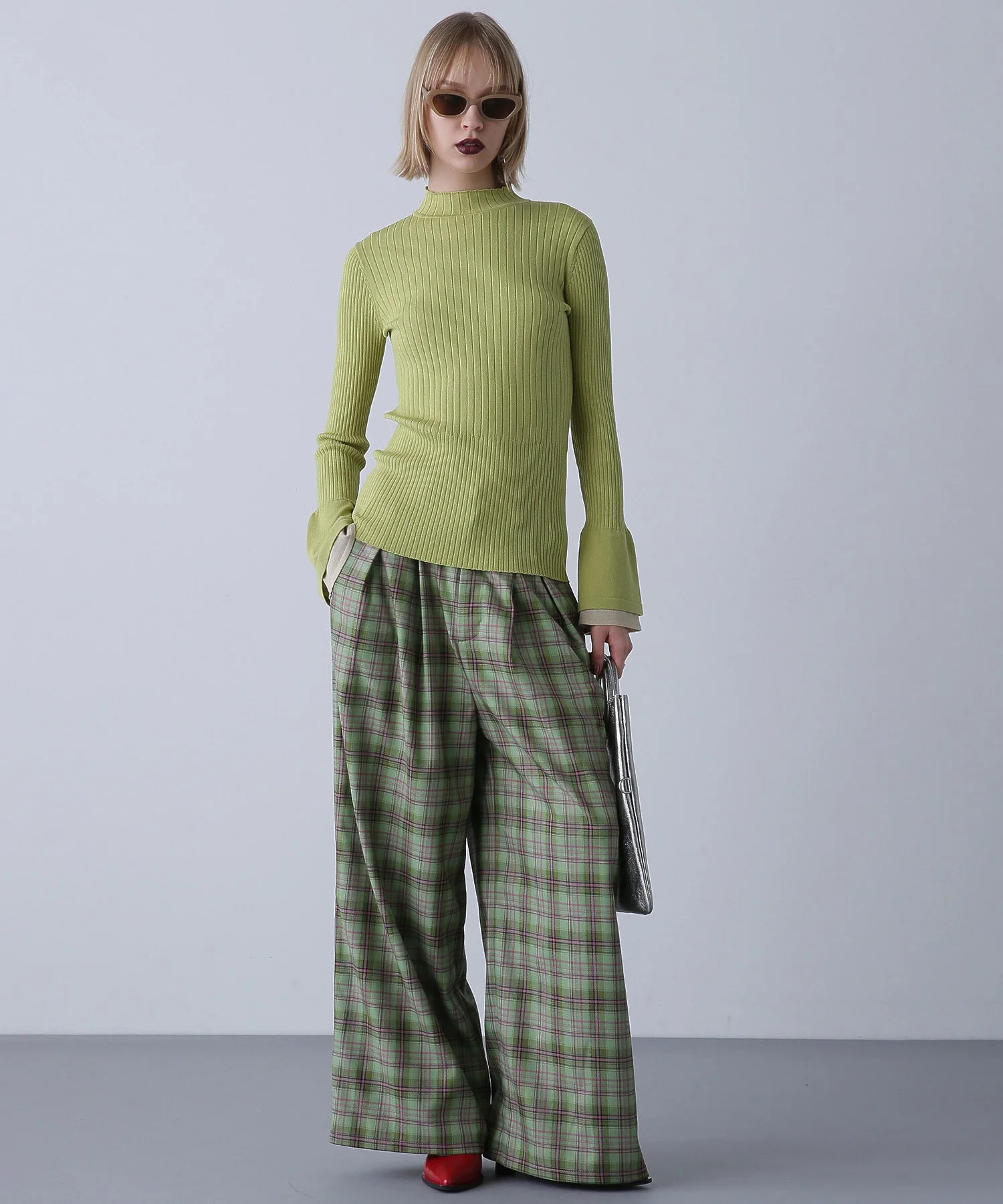 フレアスリーブリブニット - Image 21