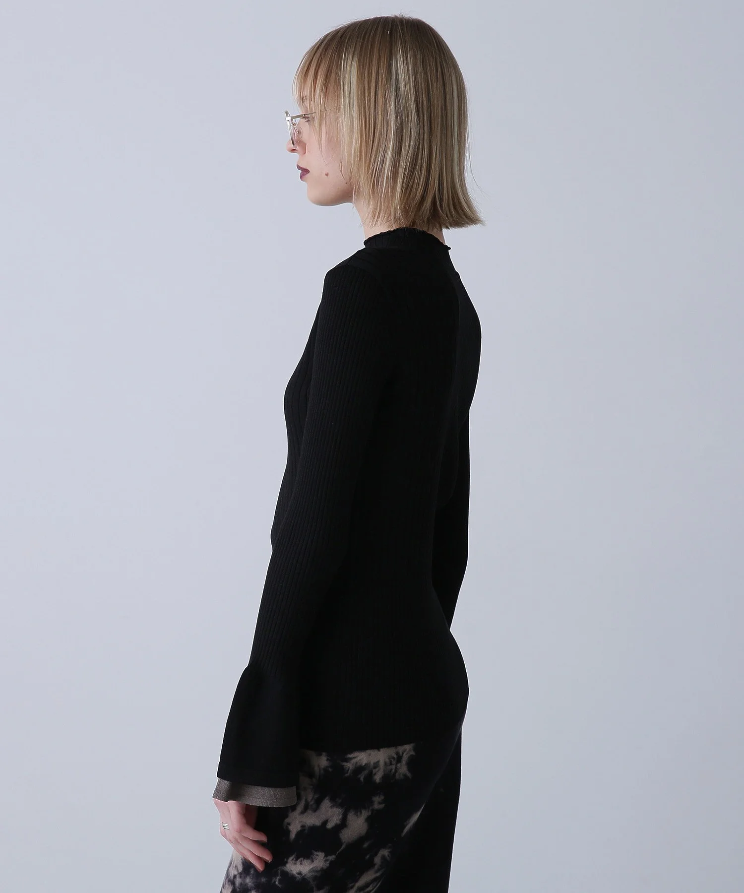 フレアスリーブリブニット - Image 35