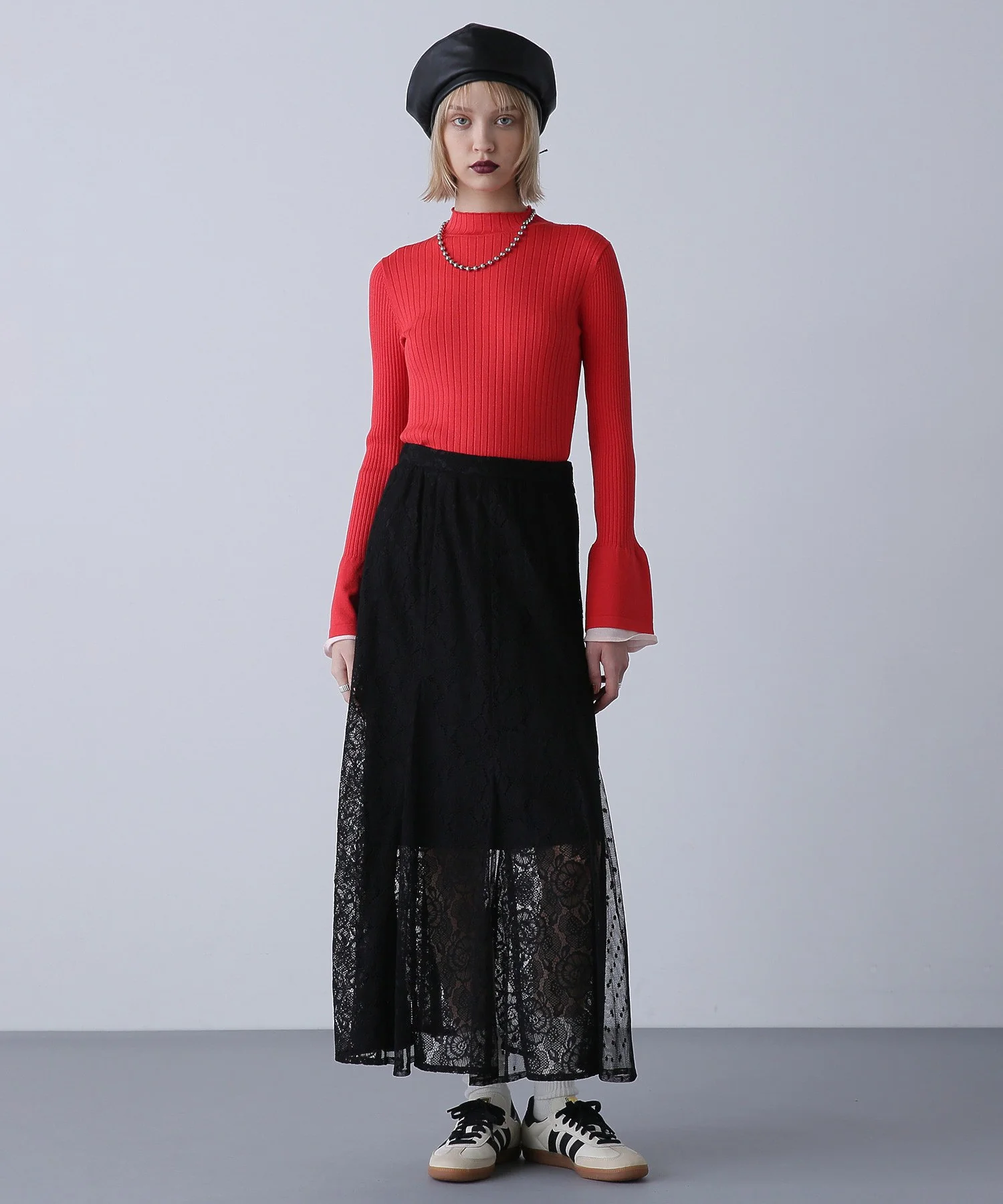 フレアスリーブリブニット - Image 4