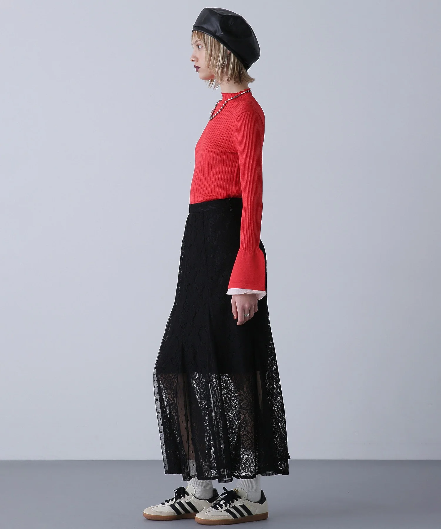 フレアスリーブリブニット - Image 5