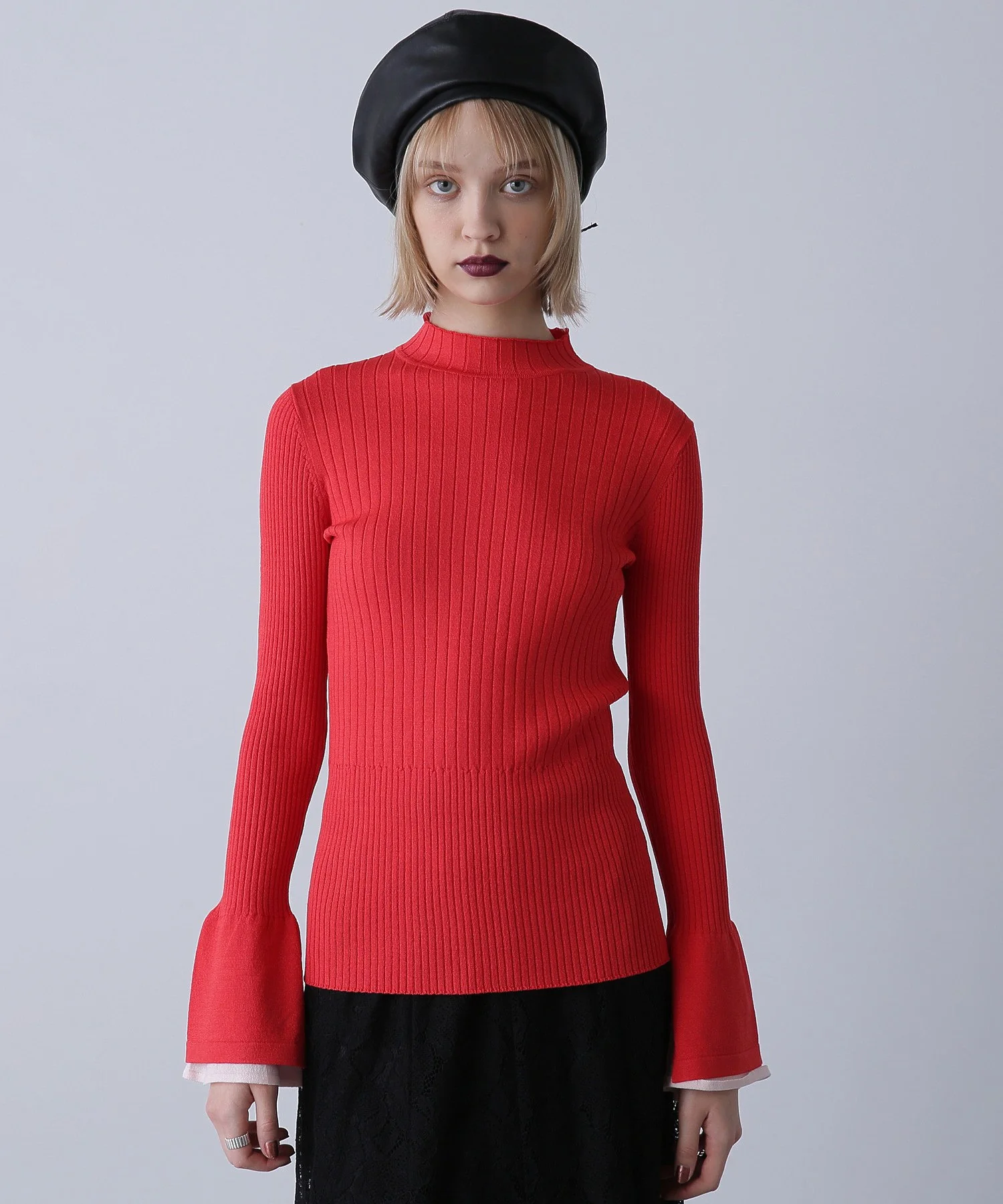 フレアスリーブリブニット - Image 6