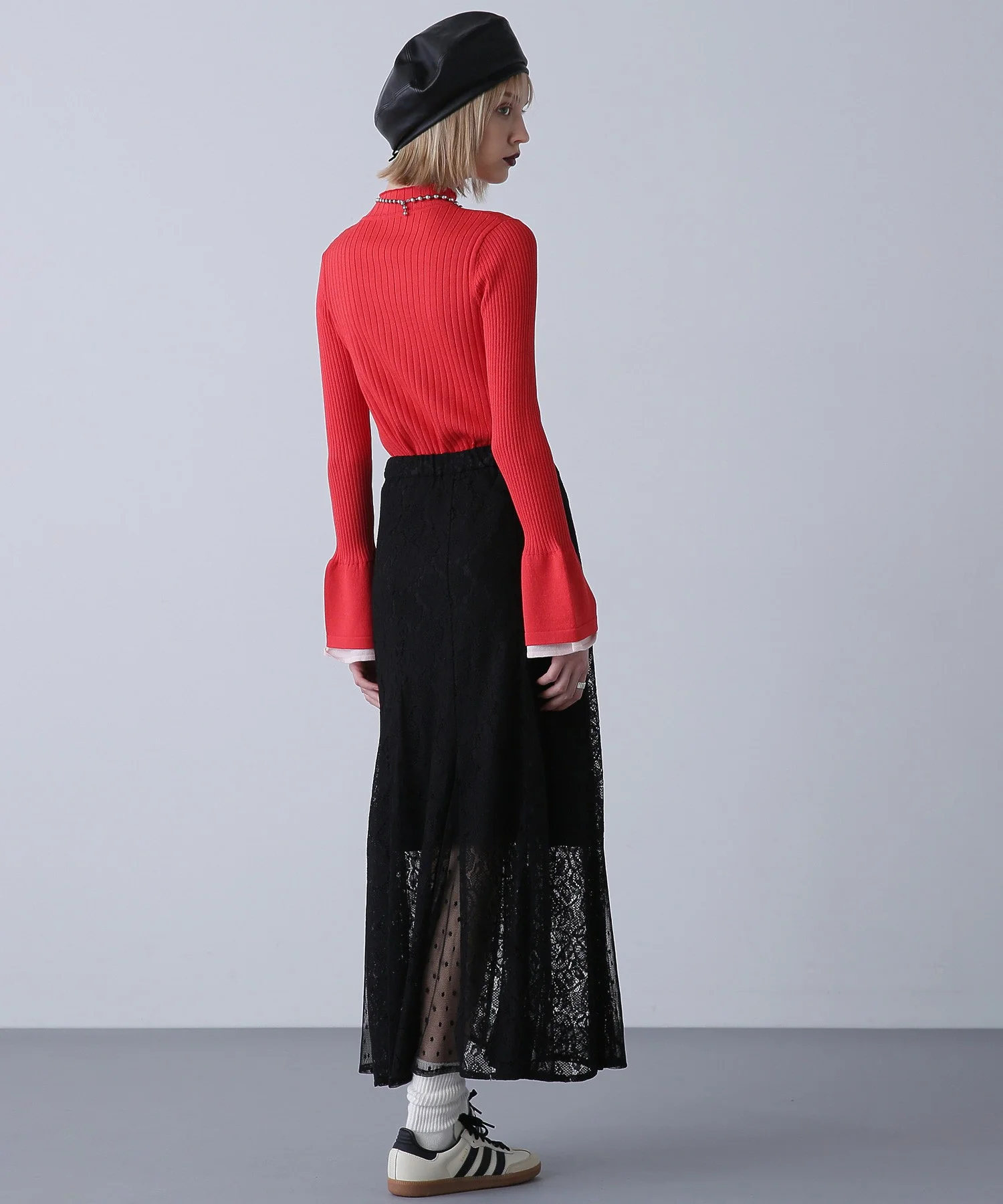 フレアスリーブリブニット - Image 8