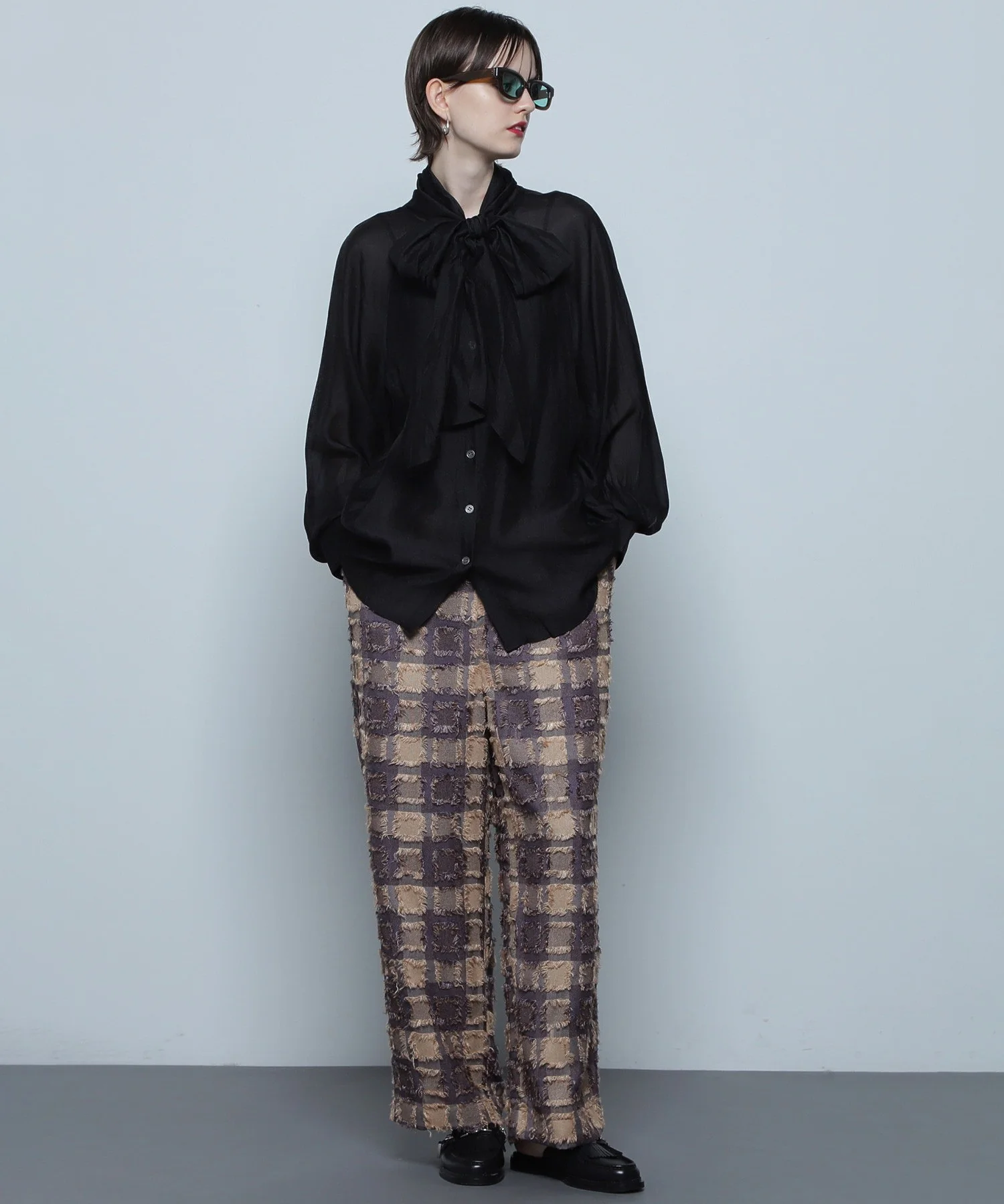 チェックイージーパンツ - Image 3