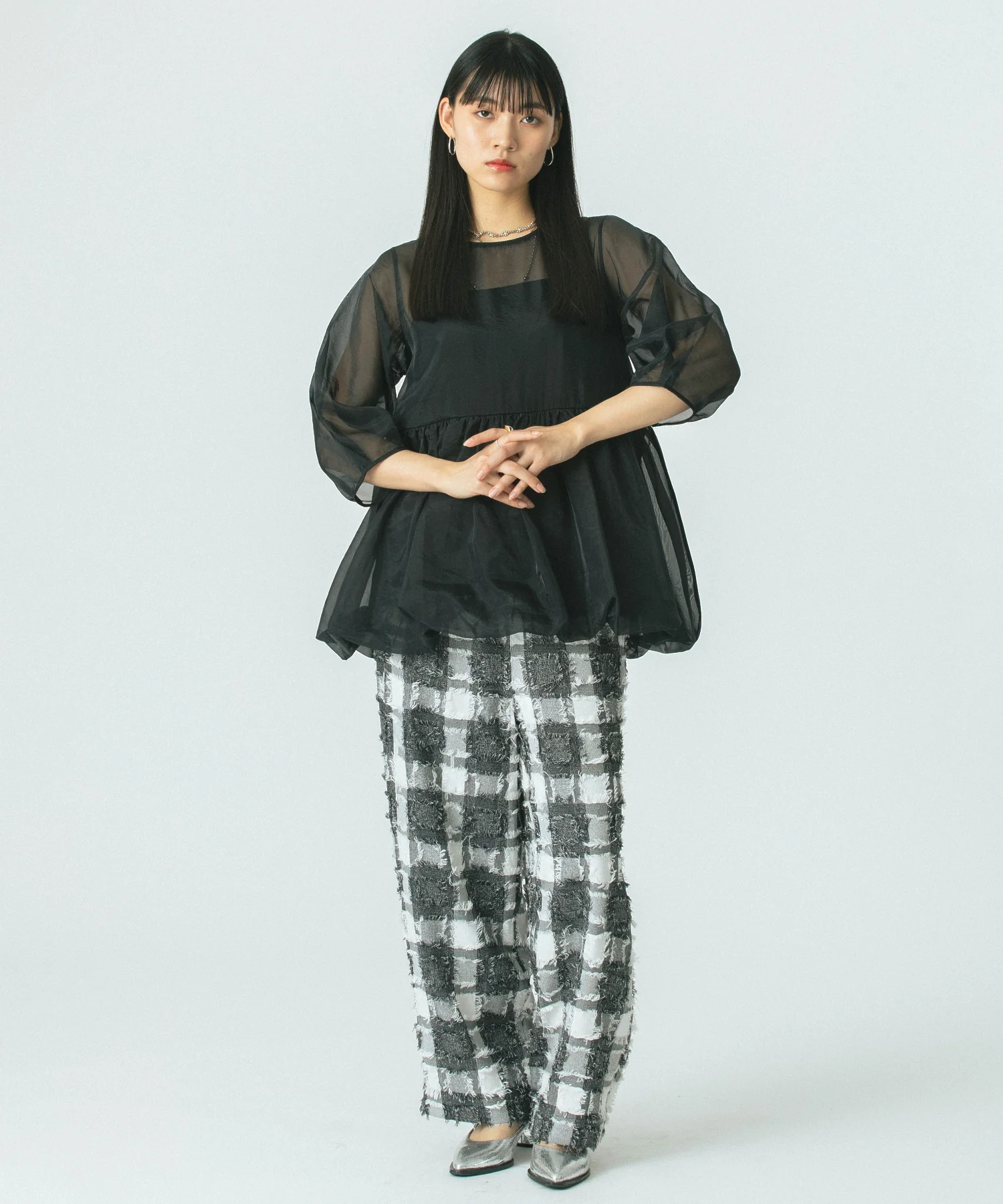 チェックイージーパンツ - Image 38