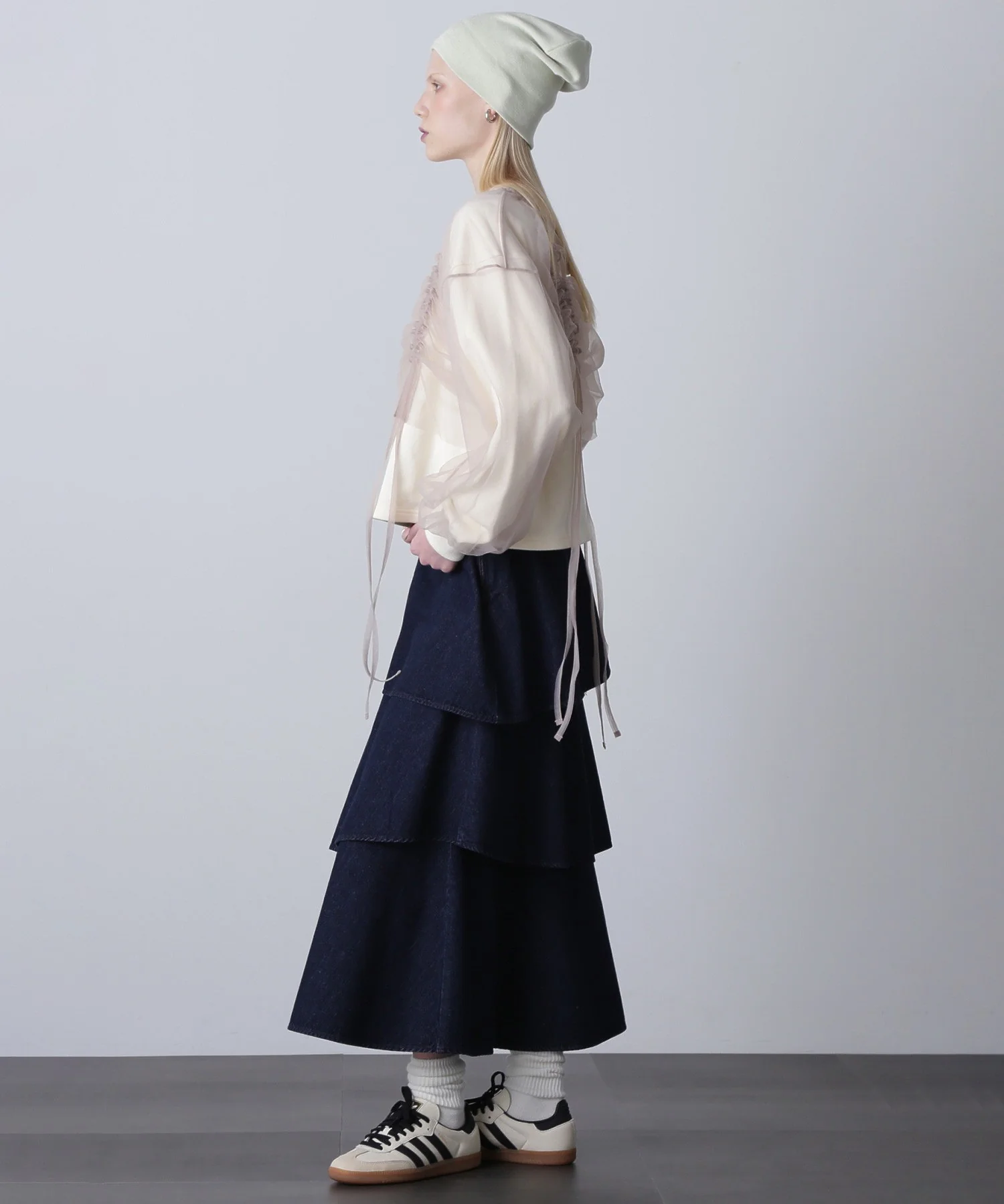 ティアードデニムスカート - Image 3