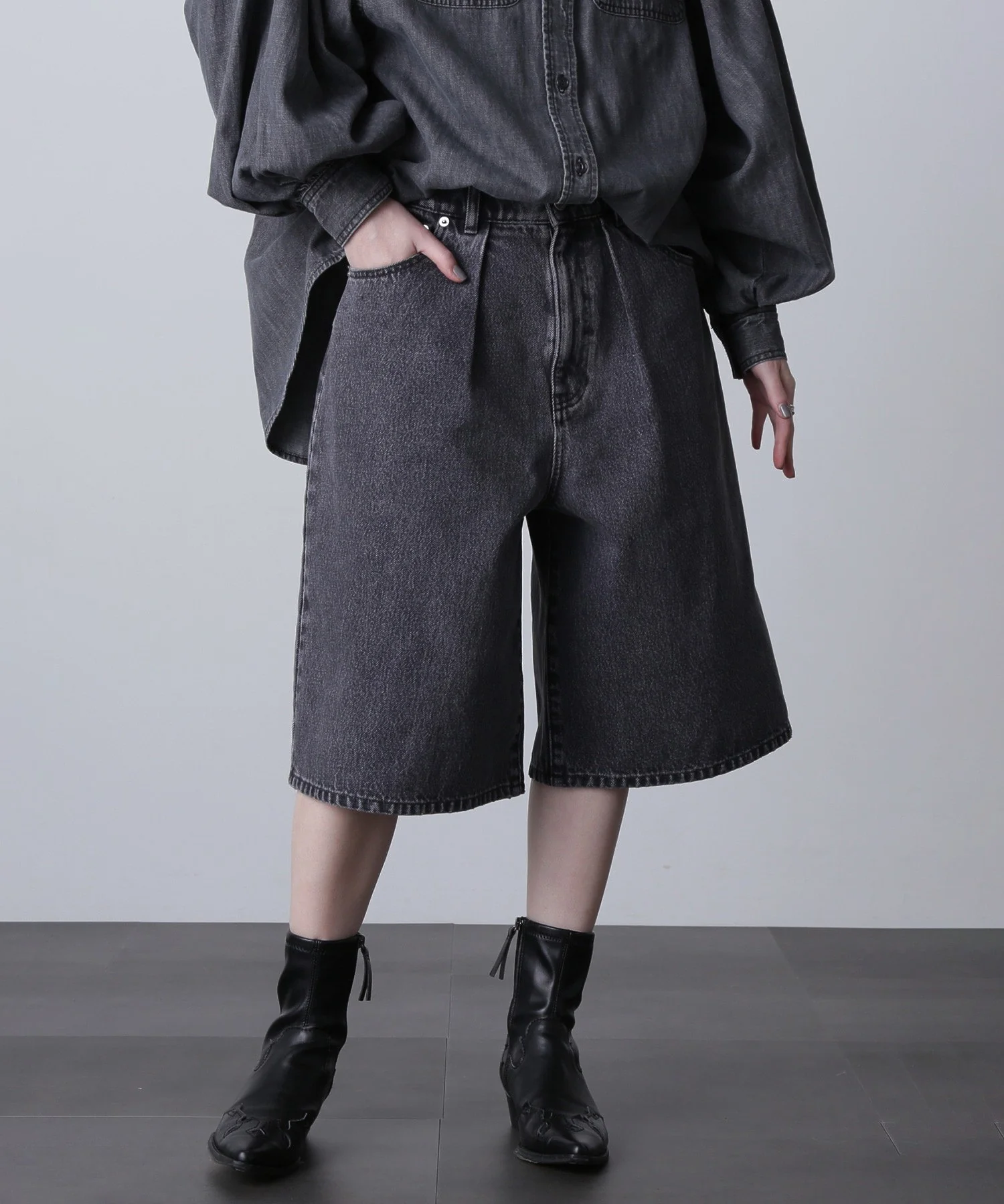 GENE HEAVENS/バミューダ ハーフ デニム パンツ - Image 14