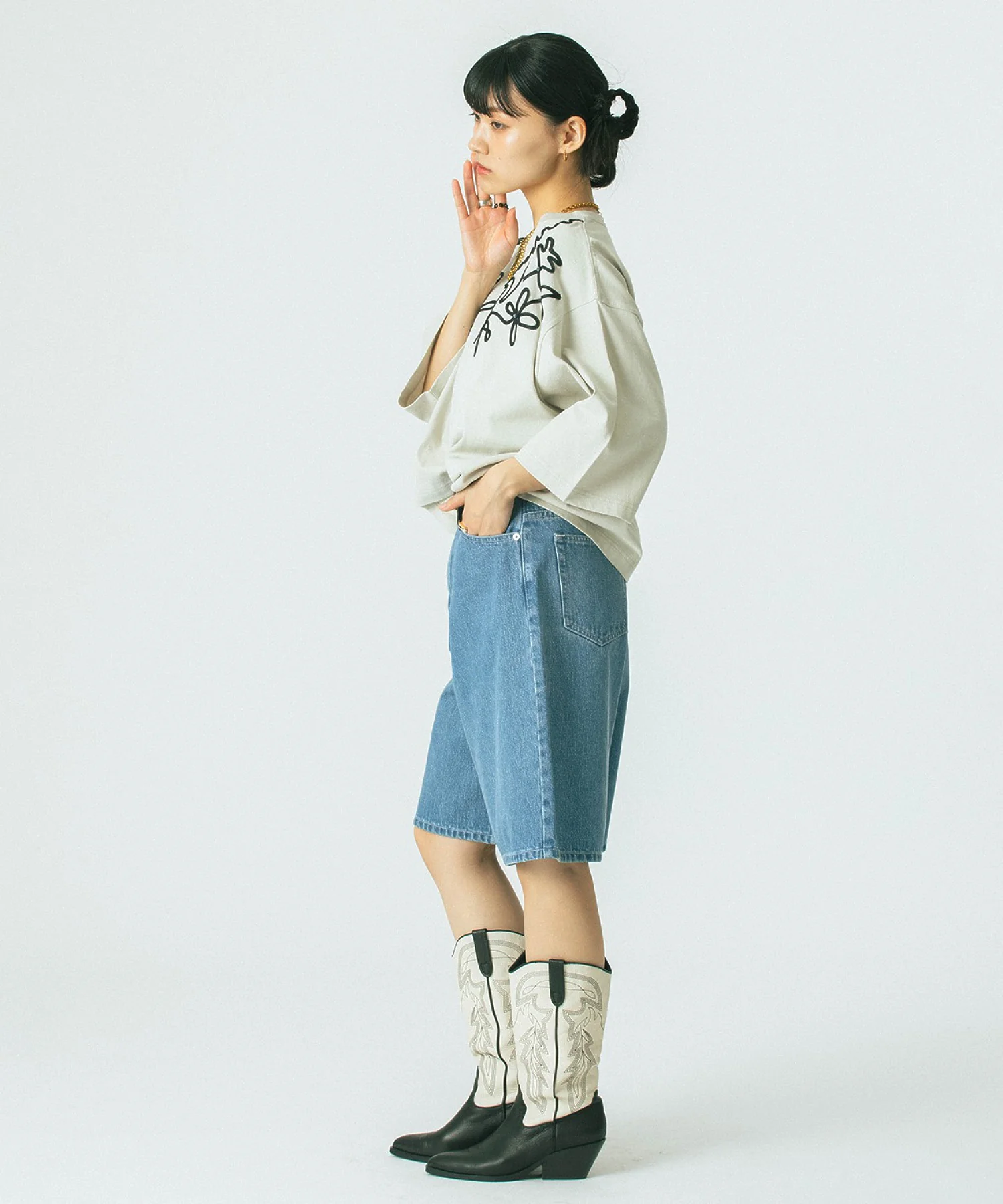 GENE HEAVENS/バミューダ ハーフ デニム パンツ - Image 23