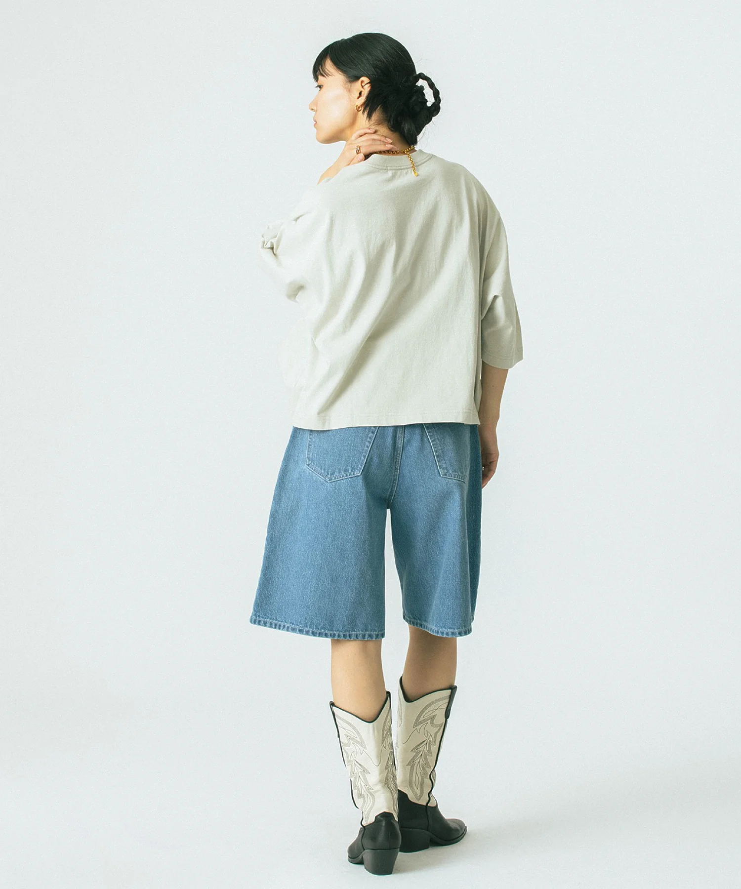 GENE HEAVENS/バミューダ ハーフ デニム パンツ - Image 25