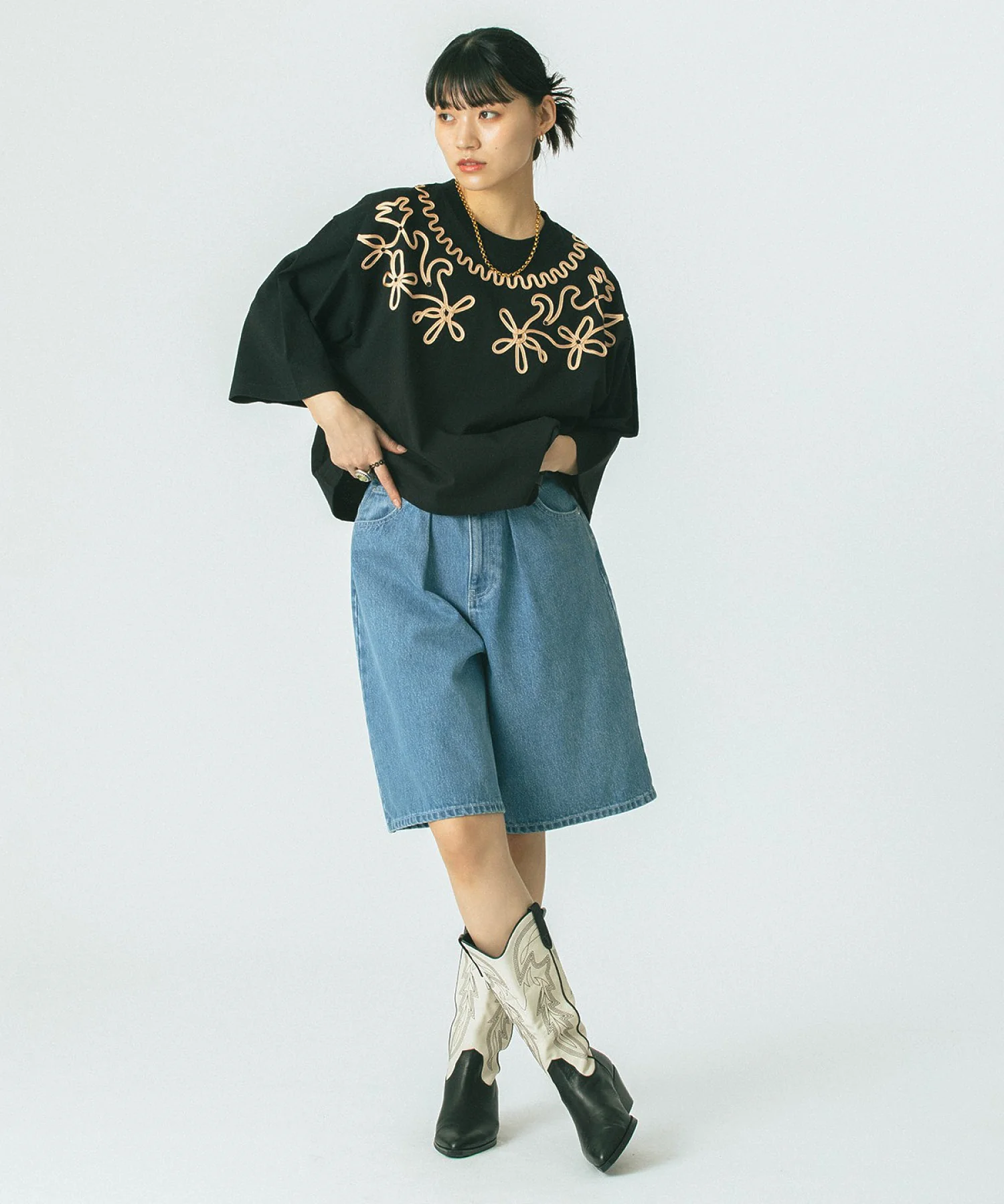 GENE HEAVENS/バミューダ ハーフ デニム パンツ - Image 28