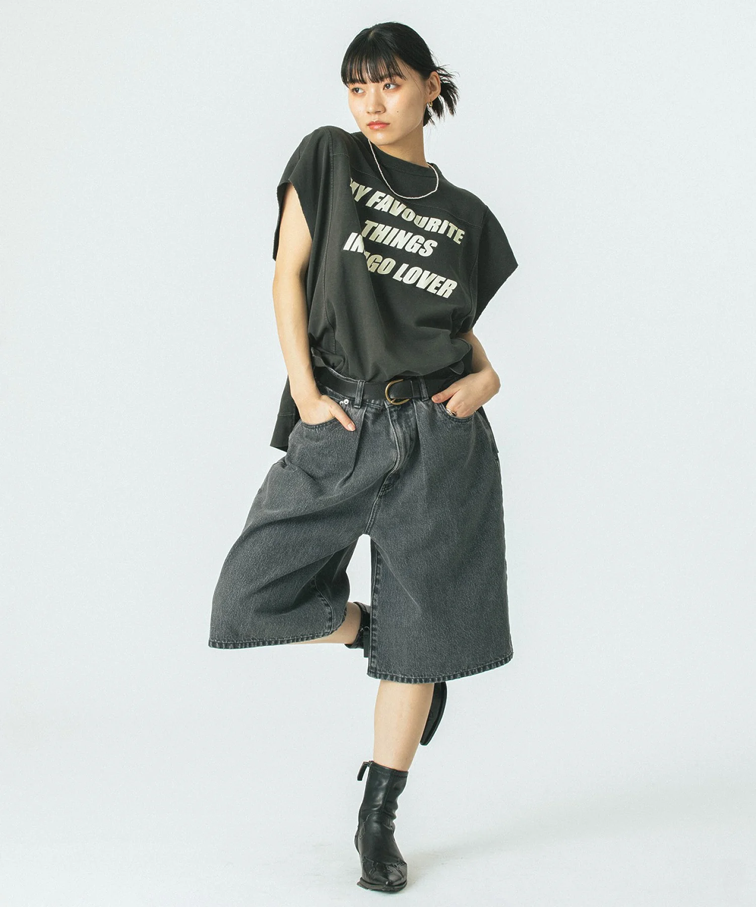 GENE HEAVENS/バミューダ ハーフ デニム パンツ - Image 7