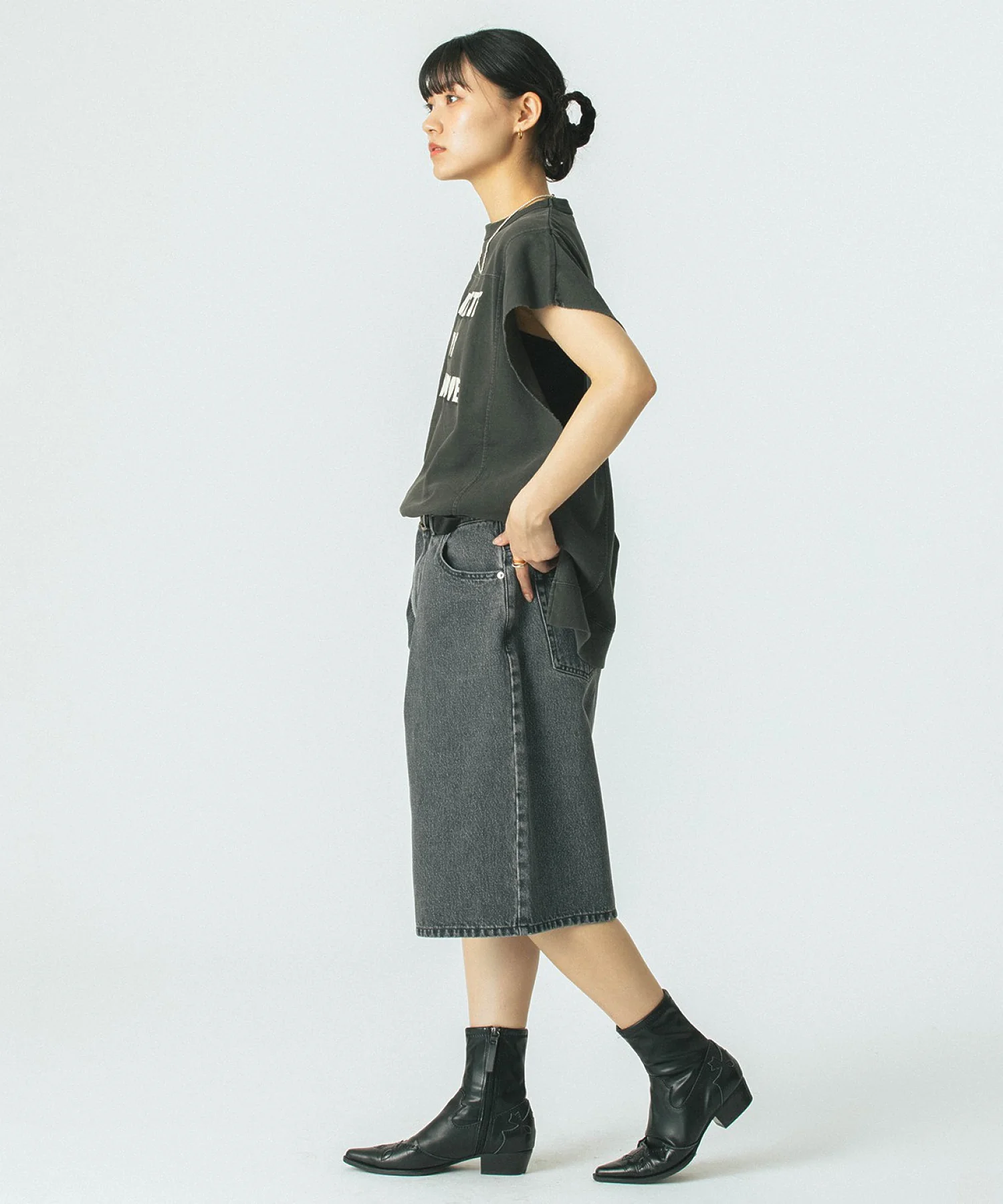 GENE HEAVENS/バミューダ ハーフ デニム パンツ - Image 9